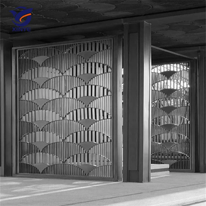 Pantalla de Privacidad de Metal Cortada con Láser, Acero Inoxidable, Separador Colgante para Comedor, Divisor de Restaurante, Decoración, Particiones - Product Image 4