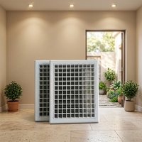 Grille de sortie d'air en plastique pour climatiseur de 4 pouces avec grille
