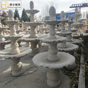 Fontaine en pierre Jiahua, décoration de jardin traditionnelle, style colonne, durable, pour l'extérieur - Product Image 5