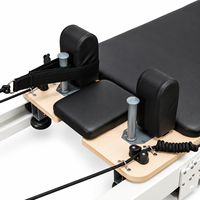 Machine Reformer Pilates Ajustable en Bois d'Érable Massif Professionnelle pour Salle de Sport et Yoga
