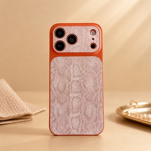 เคสโทรศัพท์กันกระแทกหนังงูสำหรับ iPhone พร้อมโลโก้สั่งทำ - Product Image 2