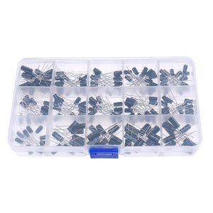 200pcs chèn trực tiếp nhôm tụ điện điện phân 15 loại hỗn hợp 0.1UF ~ 220uF 10v16v25v50v đóng hộp linh kiện điện tử - Product Image 5