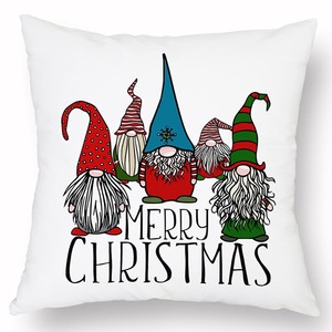 Sarung Bantal Rajut Modern Motif Kartun Natal Ramah Lingkungan Bahan Linen dengan Ritsleting Dekorasi Rumah Selamat Tahun Baru - Product Image 4