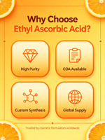 Acide 3-O-éthylascorbique CAS 86404048, dérivé de la vitamine C, ingrédient éclaircissant pour la peau