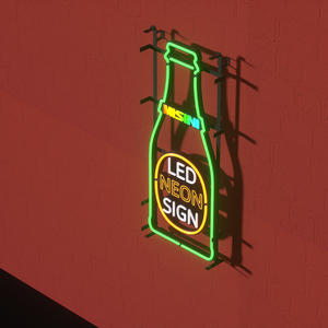 Enseigne au néon personnalisée en acrylique Budweiser avec cadre en fer, LED, couleur personnalisée et publicité pour les bars à bière - Product Image 5