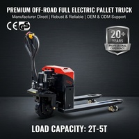 Chariot élévateur tout-terrain 5T entièrement électrique pour usine, haute capacité de charge, freinage intelligent antidérapant, système de levage renforcé et durable