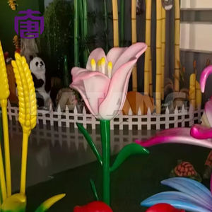 Lámpara LED con Forma de Tulipán 3D Personalizada, IP65, Resina y Fibra de Vidrio, Luz Floral para Exteriores, Paisajes, Navidad, Diwali, Color Personalizado - Product Image 4