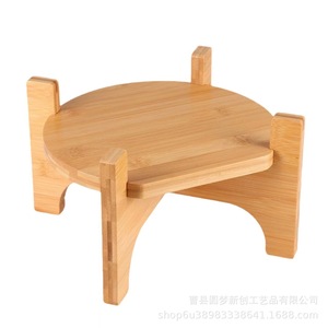 Estante de almacenamiento transfronterizo de madera para barriles de bebidas, soporte para botellas de vino espumoso de vidrio, estante base para macetas de flores y bonsáis de balcón - Product Image 5