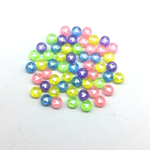 Cuentas de letras acrílicas, cuentas de ilicón EAD con números de corazón, UBE 6 mm For IY eeewelry aking IDS rarafts - Product Image 5
