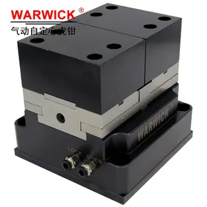 Vise KSP-100 China Wholesale Self-centering Precision Air Pneumatic Vise Workholding With Serrated Steel Hard Jaws YZ-100