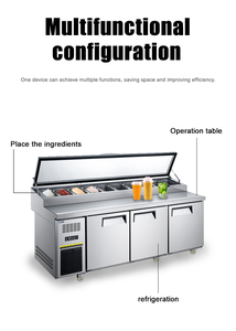 Countertop Tabletop undercounter chuẩn bị làm việc được sử dụng dưới truy cập Top Máy làm lạnh ngăn kéo tủ lạnh tủ lạnh bảng tủ đông - Product Image 5