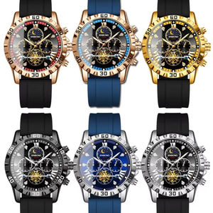 Reloj de Pulsera de Cuarzo para Hombre, Multifuncional, de Negocios y Ocio, con Esfera Grande, Correa de Acero Inoxidable, Luminoso, BINBOND 3103, Gran Venta - Product Image 6