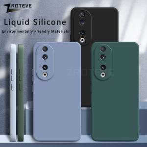 Para Honor 80 90 100 200 300 Pro Back Coque Soft Square Liquid Silicone Funda de teléfono a prueba de golpes <span class=keywords><strong>Honor80</strong></span> Honor90 GT Honor100 Cover - Product Image 3