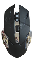 BOSSTON BS-12 souris de jeu USB 3200dpi avec lumière LED 6D orientation optique droite pour PC portable