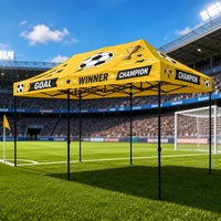 Carpa Plegable Publicitaria con Paredes Laterales y Toldo, Impresión Personalizada en Oxford 400D, para Bodas y Promociones