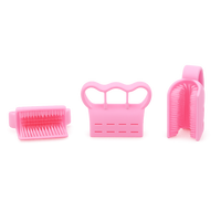 SOROOT Brosse à ongles en forme d'alligator en élastomère souple, brosse de nettoyage des mains en U pour enfants, crèches, écoles, cuisine, hygiène et soins de la peau