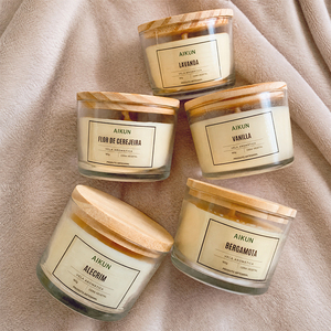 Bougie en verre décorative de Noël AIKUN, parfum personnalisé, aromathérapie haut de gamme, bougie parfumée de luxe avec boîte cadeau - Product Image 3