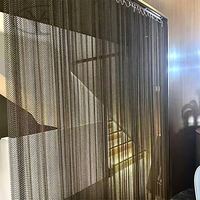 Rideau en chaîne métallique Yuchen, rideau en maille décorative en acier inoxydable pour chambre à coucher, séparateur de pièce, décoration