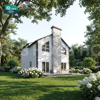 Villa en béton préfabriqué mousseux de conception européenne moderne, maison familiale permanente modulaire préfabriquée de 240 m²