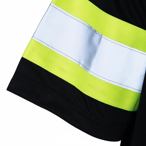 Chaleco Reflectante con Logotipo Personalizado, Alta Visibilidad, Trabajo de Construcción, Camiseta Polo de Seguridad Reflectante de Manga Corta - Product Image 1