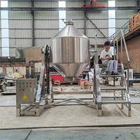 Mélangeur à tambour automatique en acier inoxydable avec moteur et engrenage pour le mélange de produits chimiques et de poudres végétales