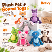 Jouets à mâcher pour chiens écologiques personnalisés, jouets en peluche sonores durables pour animaux de compagnie, pour les chiens agressifs, pour nettoyer les dents des chiots