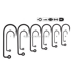 Hameçon de pêche forgée à 90 degrés en nickel noir, accessoires de pêche, 20 pièces - Product Image 3