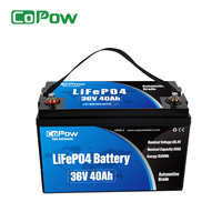 COPOW Batterie au lithium 36v personnalisée 24v 40ah 60ah 80ah 100ah 120ah 135ah 150ah pour moteur de pêche à la traîne