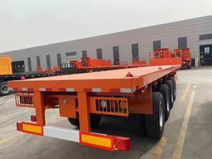 ตู้คอนเทนเนอร์2เพลา40<span class=keywords><strong>ฟุต</strong></span>รถบรรทุก40Ft 20Ft บรรทุกตู้คอนเทนเนอร์แบบแบน - Product Image 3