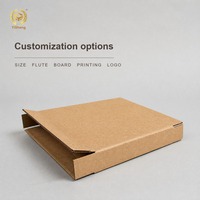 Boîte d'expédition rigide pliable en carton ondulé 3 plis de taille personnalisée pour cadres photo et films photo