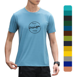 Camiseta deportiva de verano para hombre personalizada de alta calidad 100% algodón transpirable ecológico ajuste holgado elástico suave mejor calidad - Product Image 1