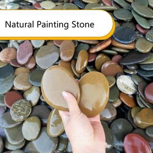 Natuurlijke Tuin Decoratieve Gekleurde Platte Ronde Kiezelsteen Rivier Rotsen Voor Schilderen Met Goedkope Prijs - Product Image 3