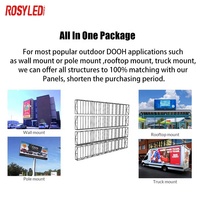 ROSYLED Nouvel écran LED d'affichage numérique pour poteau de rue extérieur imperméable, panneau d'affichage LED, bannière lumineuse pour poteau, affichage LED