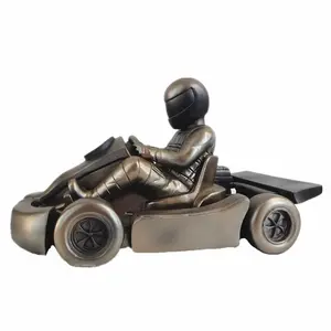 Trofei di kart in resina figurina trofeo per auto da corsa kmx