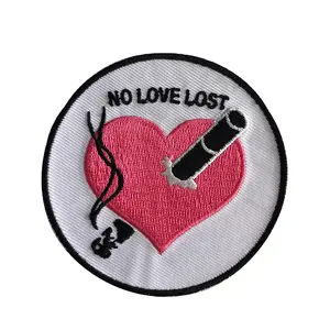 Patch tissé en usine OEM, pour vêtements et badge de broderie personnalisés