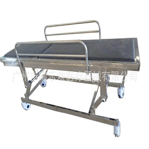 Joyful Abundance Stainless Steel Transport <b>Bed</b> SLV-B4013S Manual With Guardrail Patient Trolley For Hospital Use - Product Image 2