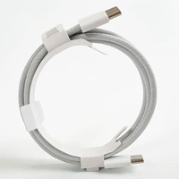 Produit en stock Tressé 15 USB Type 1M 2M Charge rapide pour Samsung Android Câble C à C Câble TIPOC USB personnalisé avec boîtier de vente au détail