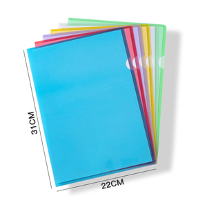 Carpeta de archivos de plástico transparente tipo L tamaño carta <span class=keywords><strong>A4</strong></span> transparente grueso fundas de plástico papel escuela Oficina archivo PP Protector - Product Image 2