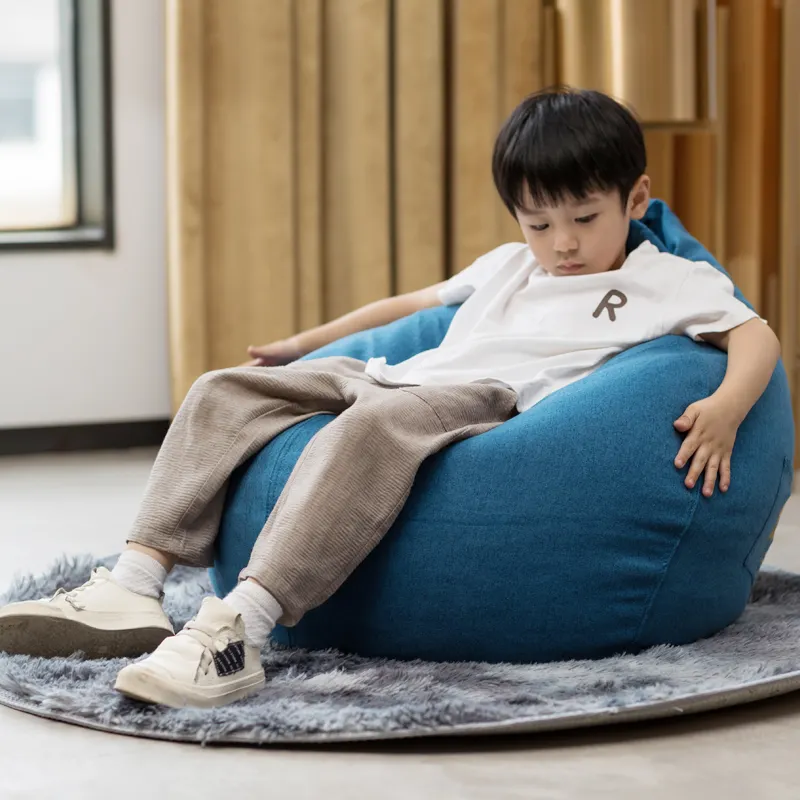 مصنع العرض مباشرة D50 * 70 سنتيمتر الاطفال كرسي محشو من القماش دافئ كيد الأثاث غرفة المعيشة كيس القماش أريكة الحديثة تصميم اريكة الاطفال