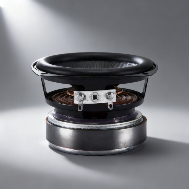 Factory Direct JS 3 Inch Square Full Range Speaker | 4 30W Reliable Black Baking Rubber Surround | Panel Mount 82dB