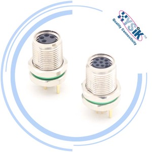 Connettore Header M8 Femmina Maschio Diritto per Montaggio su PCB con Grado di Protezione IP67 per Automazione e Sensori - Product Image 2