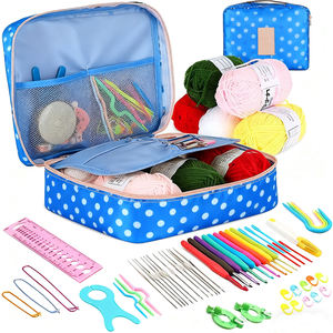 57/87/127 Crochet Kit Crochets Fil Ensemble Aiguilles Accessoires Produits Faits À La Main pour Tricoter Débutants avec <span class=keywords><strong>Toile</strong></span> Sac Fourre-Tout - Product Image 1