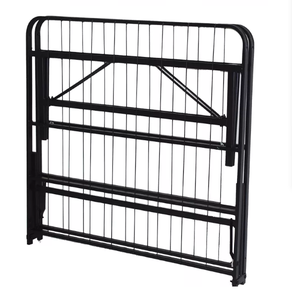 中国价格非常便宜的黑色丝网成人钢铁金属床架 - Product Image 3