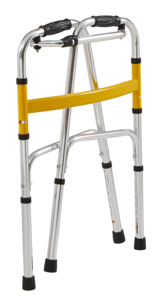 Factory Supply Lightweight Rustproof Dual-Button <b>Folding</b> Rehab <b>Walker</b> for Post-Operation Recovery - Product Image 4
