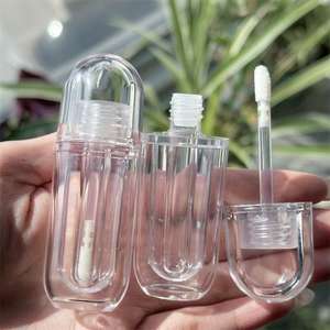 HY 2 мл, оптовая продажа, пустая цветная трубка для губ, уникальная прозрачная плоская цветная трубка для губ, прозрачная цветная трубка для губ - Product Image 3