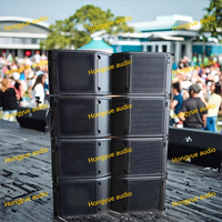 Enceintes professionnelles à double ligne acoustique de 10 pouces, 2 voies, pour événements en plein air, système de sonorisation professionnel à ligne acoustique