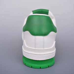 Designer de luxe à lacets formateur Sneaker haut haut en cuir véritable semelle intermédiaire en cuir de veau supérieur hommes femmes décontracté marche course - Product Image 4