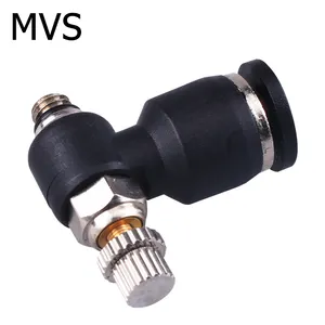 L Type Air Cylinder Throttle Valve And Small Valves Fittings Pneumatic Tube Fittings Quick Coupler