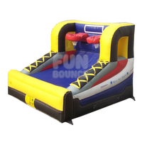Baloncesto Inflable de PVC para 2 Jugadores, Ecológico, para Uso Comercial en Exteriores