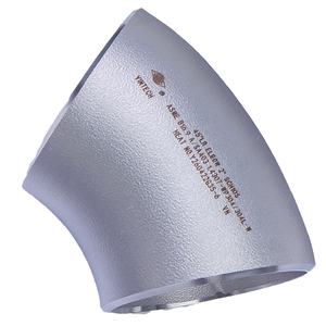 Codo de Acero Inoxidable de Alta Presión de Radio Largo de 45 Grados para Tuberías, Estándar ASME B16.9 A, SA403, 304, 304L, 316, 316L, Fabricado en Vietnam - Product Image 1